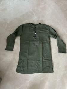 Men's Olive Green Kurta