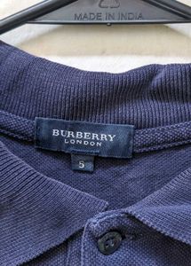 Burberry Navy Polo Shirt