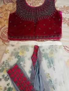 Beautiful indo western lehenga set