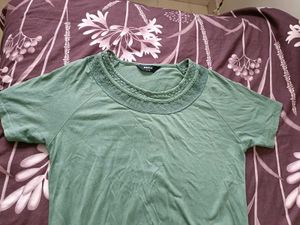 Combo of MAX Green Top &amp; DMart blue Jeans 👚👖