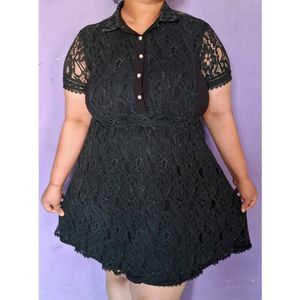 Black Netted Dress