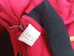 Sleeveless Red Collared Zip-Up Top (Women)