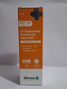 The Derma Co. 1% Hyaluronic Sunscreen Aqua Gel SPF