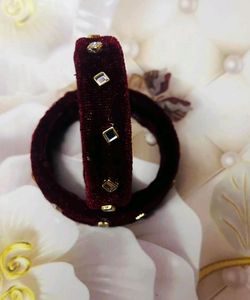 Womane Bangles Velvet Handmade