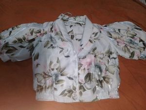 Floral Print Puff Sleeve Dress