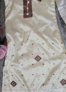 New Silk Top With Patch Work