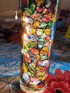 Designer Glass Bottle For Decor
