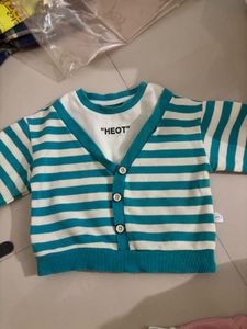 Striped Cardigan "HEOT"