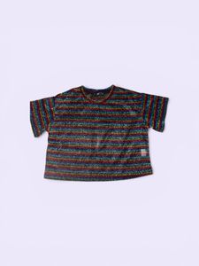 Sparkly Striped Cropped Top