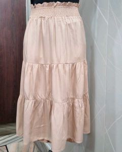 Chic Skirt with Smocked Waist
