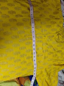 dark Yellow Printed Kurta Set leanth 37