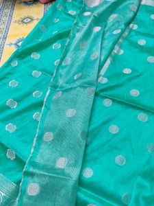 Women Cyan Saree