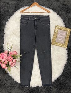 COMBO of Classic Black &amp; Grey TornJeans (2 Pairs)