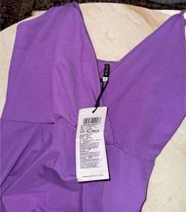 Elegant Purple Ruched Bodycon Dress