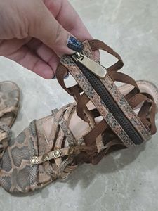 Snake Print Odyssey Gladiator Sandals