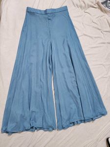 Sharara Blue Embroidered Set with dupatta