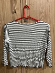 Striped Long Sleeve Button-Up Top