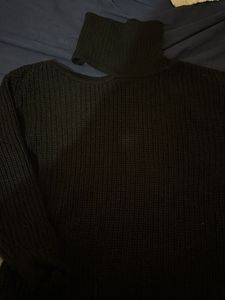 Black Turtleneck Sweater
