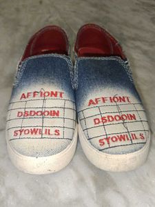 Denim Slip-On Casual Shoes