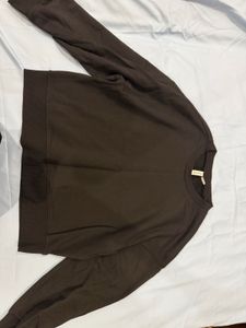 Cozy Brown Crewneck Sweatshirt