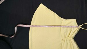 Yellow Causal Wear Top.
