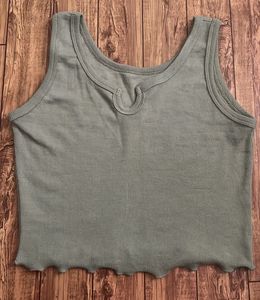 Ribbed Cropped Tank Top