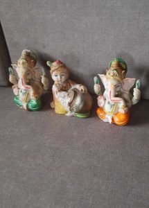 2 Lord Ganesha and one Balkrishna Idols