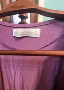 Zara Purple wrap dress