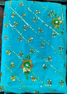 Saree fancy Unique Full kundan stone Attractive