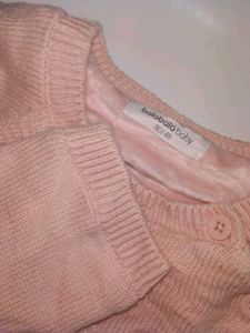 Balabala Baby Girl Soft Knit Crown Top with Net Ru