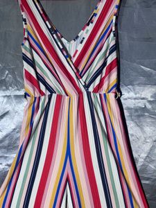 New lookColorful Striped Wide Leg Jumpsuit