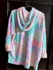 Cozy Tie-Dye Hooded Fleece Sweatshirt