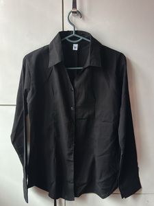 Classic Black Button-Up Shirt