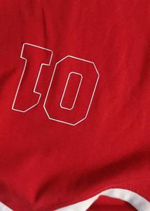Red "01" Graphic Tee