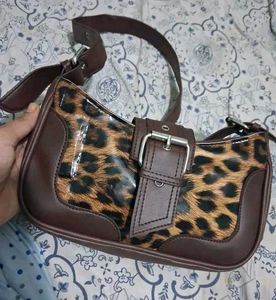 Leopard brown bag