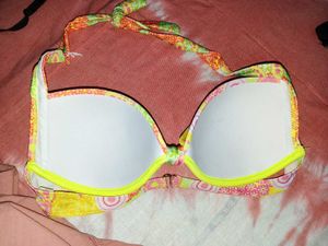 Vibrant Floral Bikini Top