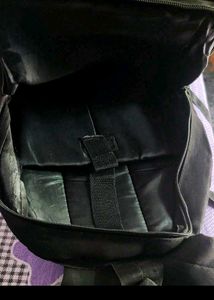 Black Backpack with "SIR S" Logo