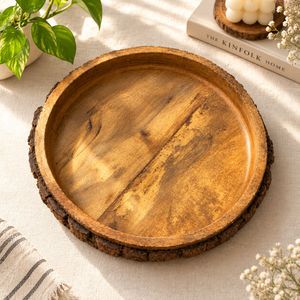 Rustic Wooden Serving Tray