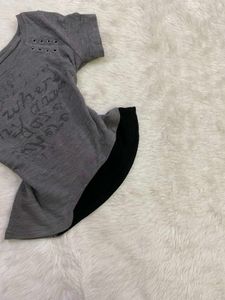 Y2K Layered Grommet Top