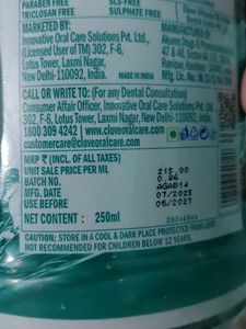 Clove Mouthwash - Icy Mint Fresh Breath