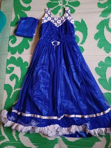 Net Gown Navy Blue Color For Small Size
