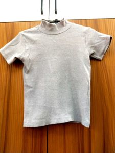 turtle neck bodycon top fitted
