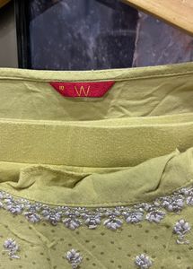 Elegant Embroidered Lime Green Kurta