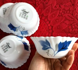 Set of 4 Larah By Borosil Opal Glass Bowls
