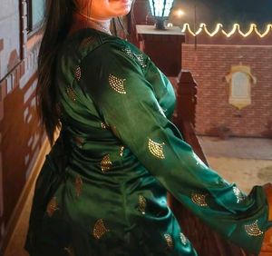 Stunning Emerald Green Kurta Set with Embellishmen