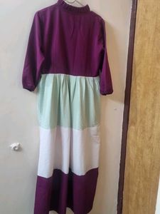 Korean Embroidery Maxi Dress
