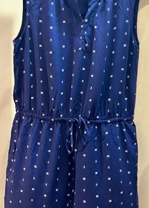 GAP Navy Blue Printed Tunic Top