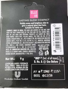 ELLE 18 Lasting Glow Compact 01 pearl