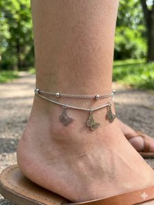 Double Layer Heart Anklet
