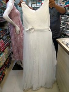 white long gown
